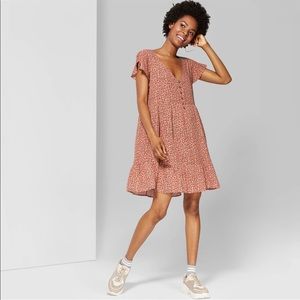 Wild Fable Button Front Mini Dress- XL